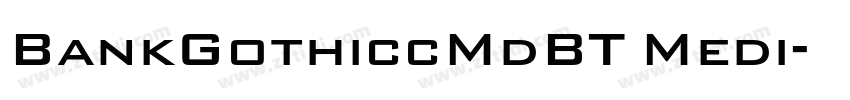 BankGothiccMdBT Medi字体转换